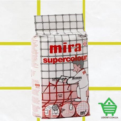Купить Раствор для заполнения швов от 2 до 10 мм Mira Supercolour 2700, желтый, 1.2 кг Стройматериалы