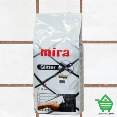 Купить Раствор для заполнения швов от 2 до 15 мм с эффектом сияния Mira Glitter Copper, 1 кг Стройматериалы