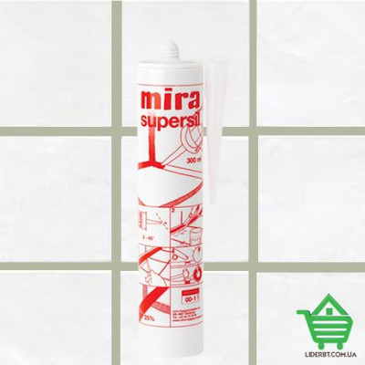 Купить Силиконовая затирка-герметик Mira Supersil 116, молочно-серый, 300 мл Стройматериалы