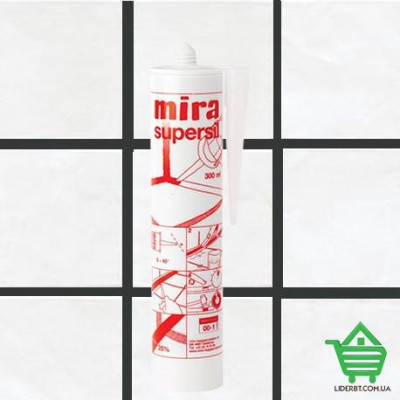 Купить Силиконовая затирка-герметик Mira Supersil 123, мокрый асфальт, 300 мл Стройматериалы
