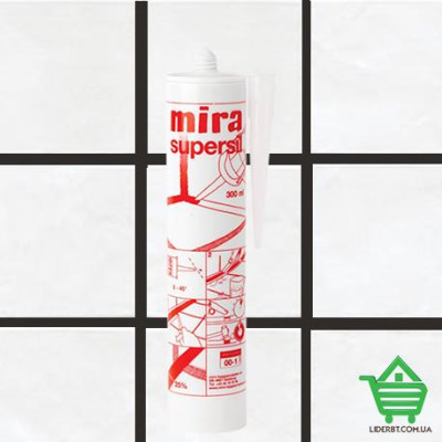 Купить Силиконовая затирка-герметик Mira Supersil 130, черный, 300 мл Стройматериалы