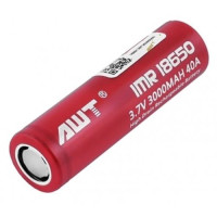 Аккумулятор AWT Li-Ion 18650 3000mAh, 3.7V, высокотоковый