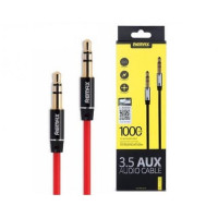 Audio кабель REMAX Aux RM-L100, 1м красный