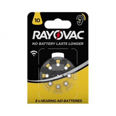 Купить Батарейка для слуховых аппаратов RAYOVAC DA10 BLI 8 Элементы Питания