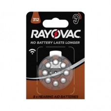 Батарейка для слуховых аппаратов RAYOVAC DA312 BLI 8