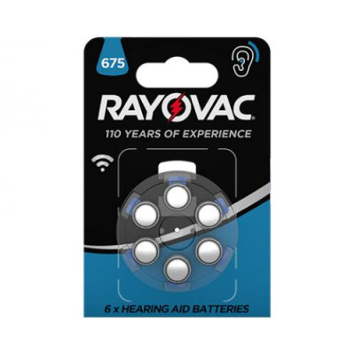 Купить Батарейка для слуховых аппаратов RAYOVAC DA675 BLI 6 Элементы Питания