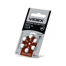 Купить Батарейка для слуховых аппаратов VIDEX ZA312 BLI 6 Элементы Питания