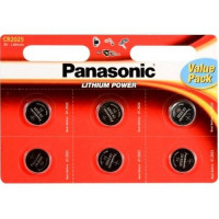 Батарейка PANASONIC Lithium CR2025 BLI 6