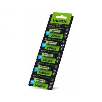 Купить Батарейка VIDEX Alkaline А27 BLI 5 Элементы Питания