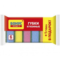 Губки кухонные БОНУС 5+1, 6шт