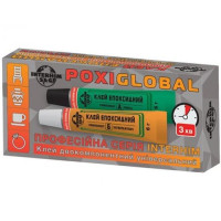 Клей двухкомпонентный INTERHIM Poxiglobal 12г (тюбик)