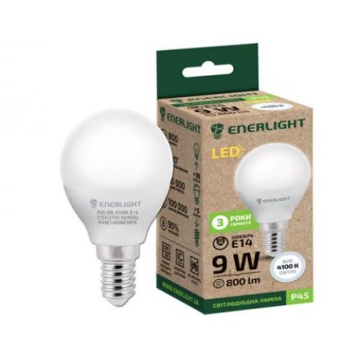 Купить LED лампа ENERLIGHТ P45 9W 4100K E14