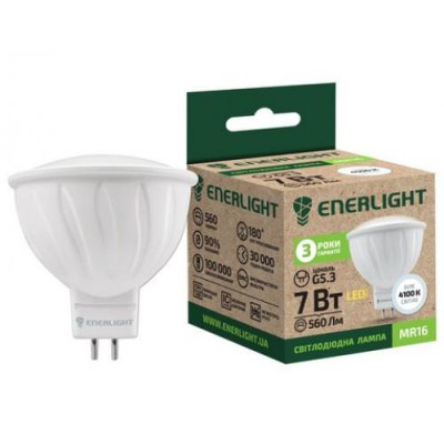 LED лампа ENERLIGНT МR16 7W 4100K GU5.3 Купить LED лампа ENERLIGНT МR16 7W 4100K GU5.3