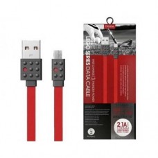 MicroUSB кабель PRODA Lego PC-01m, 1.2м красный