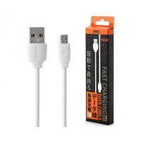 MicroUSB кабель REMAX Fast Charging RC-134m, 1м белый