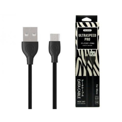 Купить MicroUSB кабель WK Ultra Speed Pro WDC-041m, 1м черный Мобильные Аксессуары