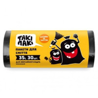 Пакеты для мусора ТАКИ ПАКИ 35л/30шт