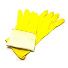Купить Перчатки хозяйственные желтые (L) (12пар/уп) Аксессуары Для Уборки