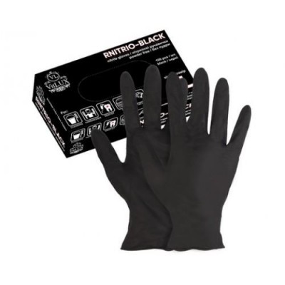 Купить Перчатки медицинские NITRILUX-Black (XL) (50пар/уп) Аксессуары Для Уборки
