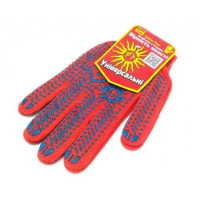 Перчатки рабочие ДОМИК 115, 10кл, оранж (1/10)