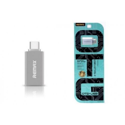 Купить Переходник REMAX Transcend RA-OTG1 USB/Type-C серебро Мобильные Аксессуары
