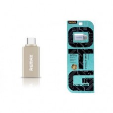 Купить Переходник REMAX Transcend RA-OTG1 USB/Type-C золото Мобильные Аксессуары